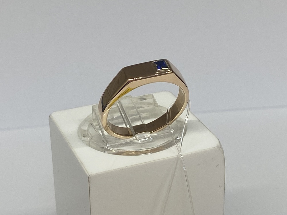 КОЛЬЦО ПЕЧАТКА с камнем (Au 585)