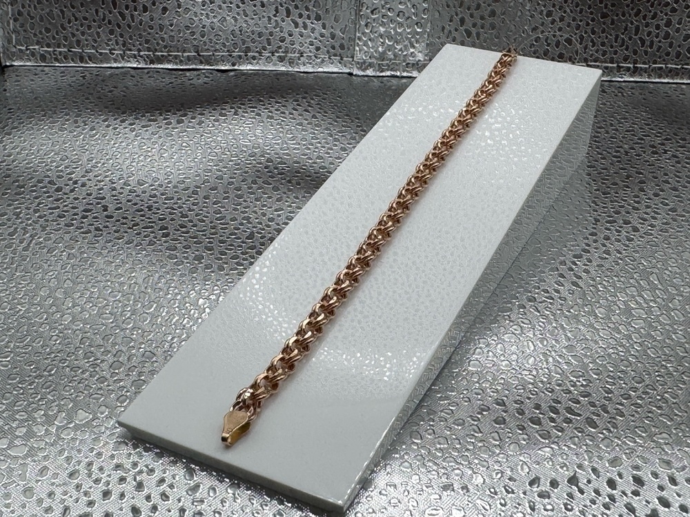 БРАСЛЕТ ПУСТОТЕЛЫЙ Бисмарк (Au 585)