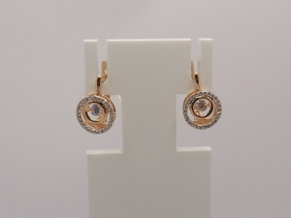 СЕРЬГИ С КАМНЯМИ (Au 585)