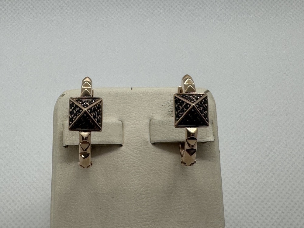 СКМИ585 СЕРЬГИ С КАМНЯМИ (Au 585)