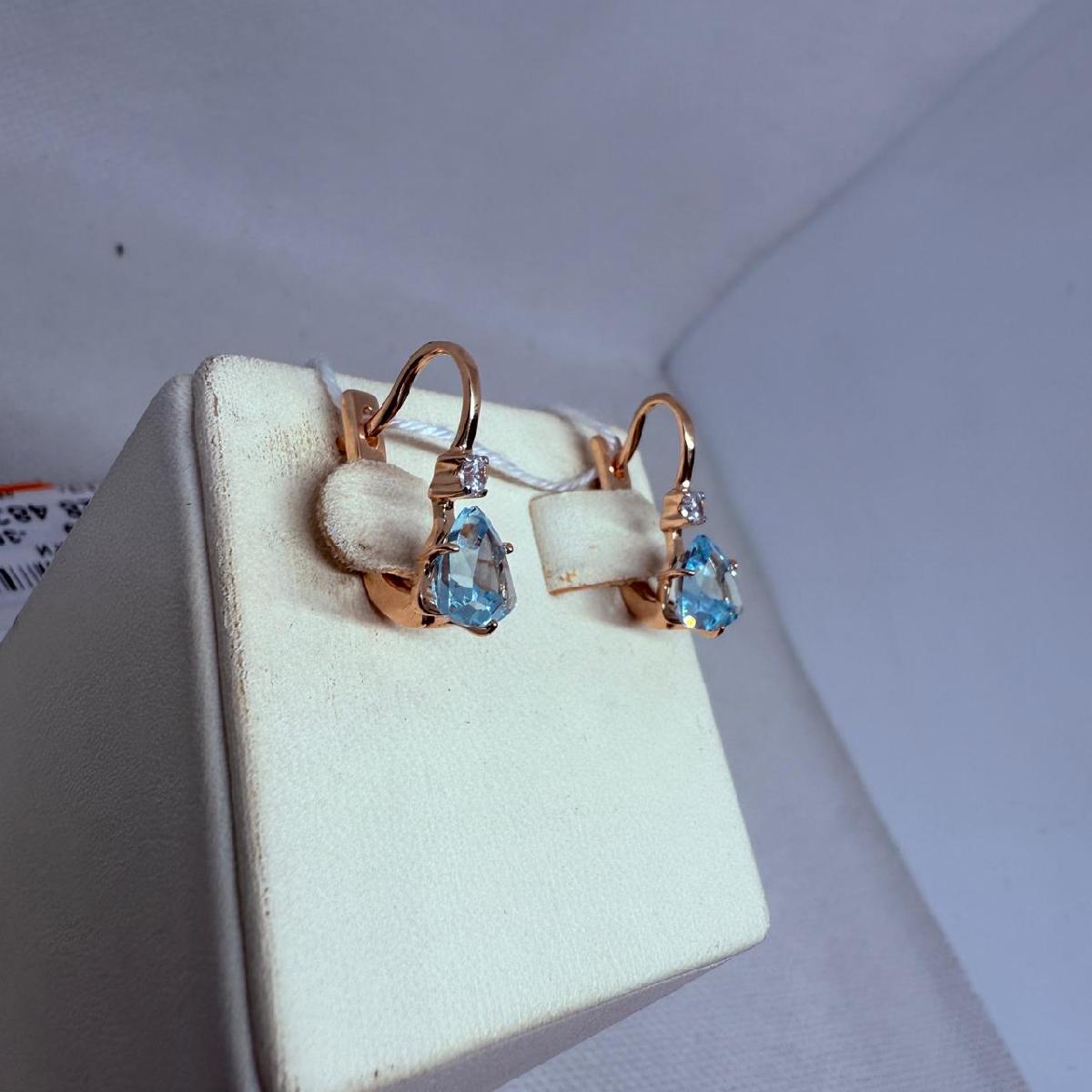 СЕРЬГИ С КАМНЯМИ (Au 585)