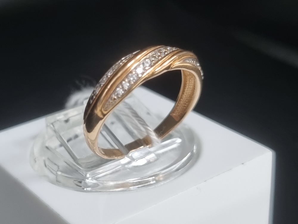 КОЛКМИ585 КОЛЬЦО С КАМНЯМИ (Au 585)