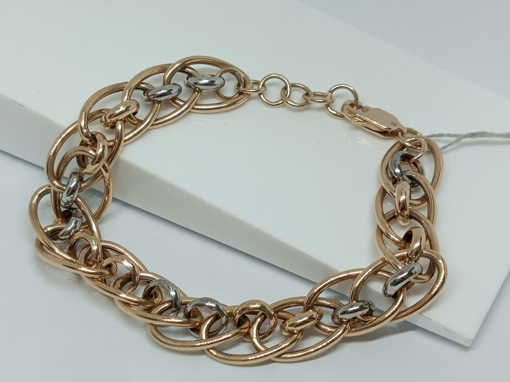 Т-26245 БРАСЛЕТ ФАНТАЗИЯ без камня (Au 585)