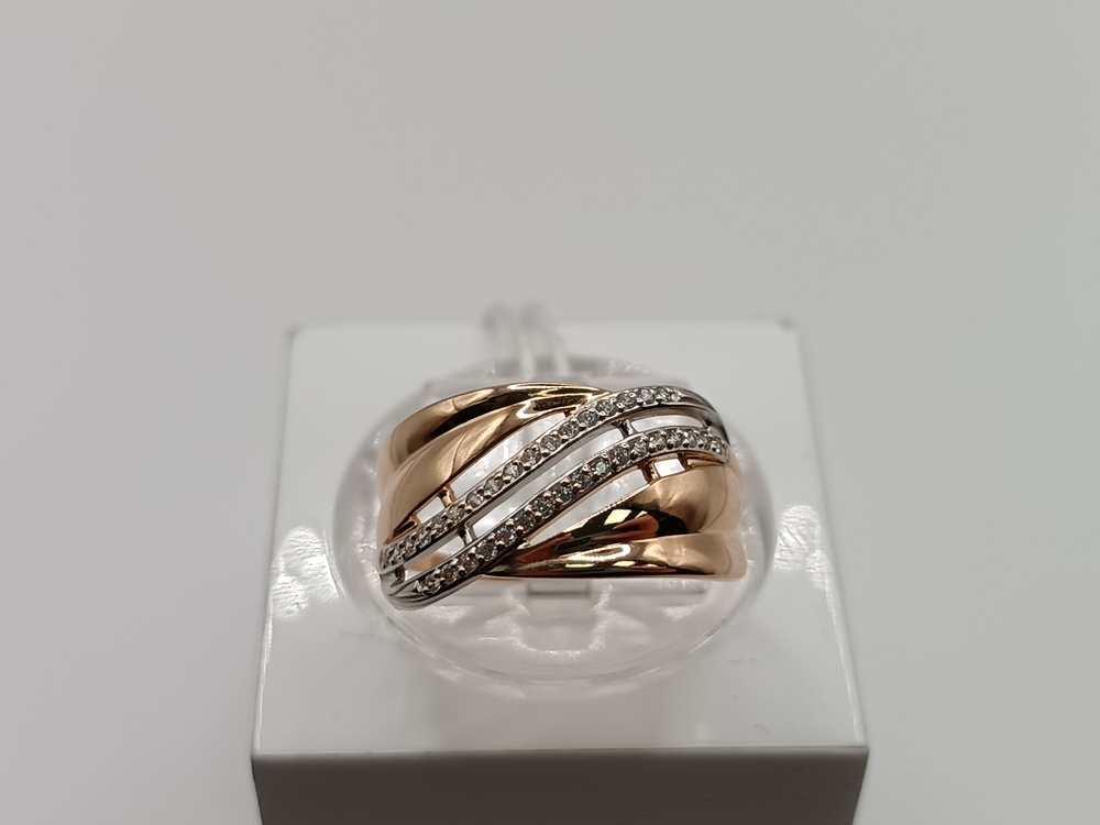КОЛКМИ585 КОЛЬЦО С КАМНЯМИ (Au 585)