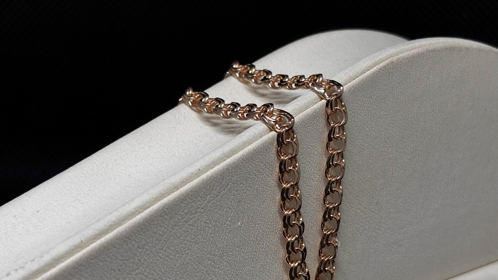 БЛБ585 БРАСЛЕТ ПОЛНОВЕСНЫЙ Бисмарк (Au 585)