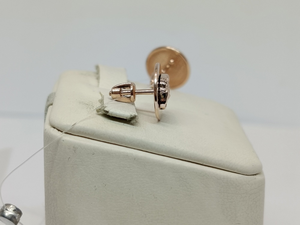 0505588 СЕРЬГИ ПУСЕТЫ без камня (Au 585)