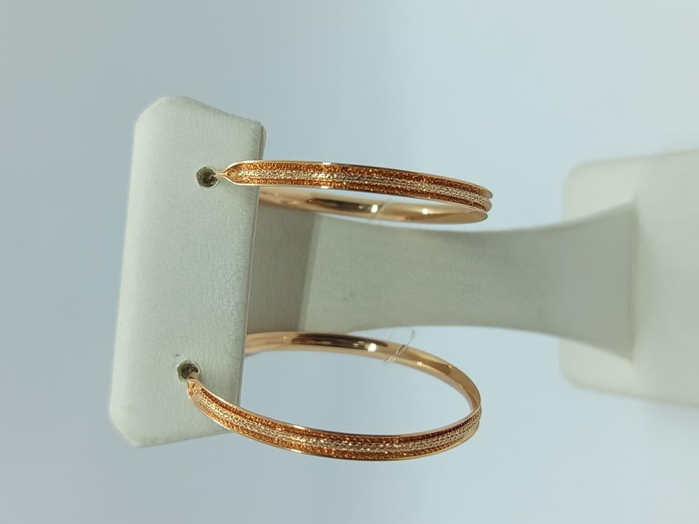 СЕРЬГИ КОНГО без камня (Au 585)