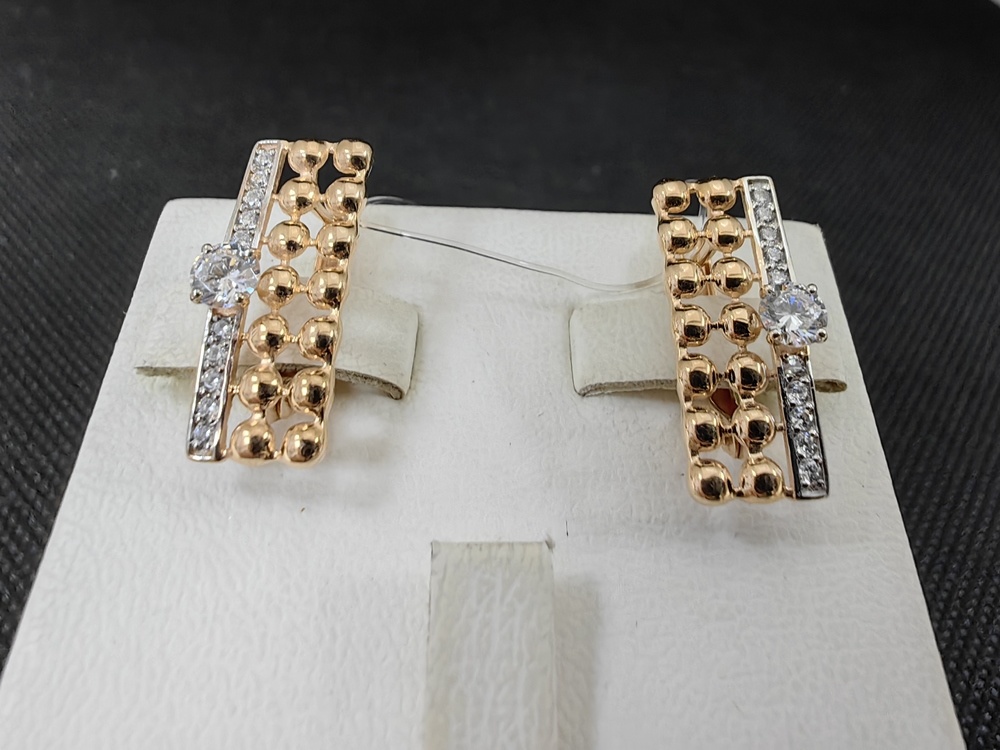 СЕРЬГИ С КАМНЯМИ (Au 585)