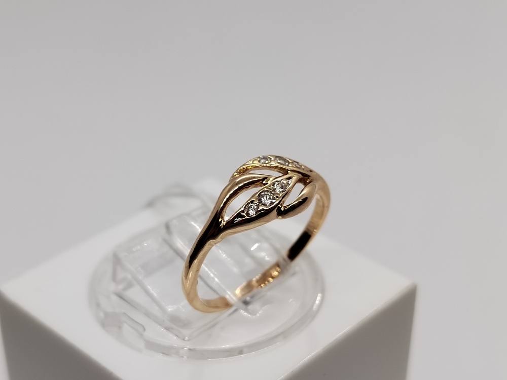 КОЛКМИ585 КОЛЬЦО С КАМНЯМИ (Au 585)