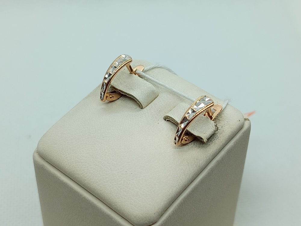 СБКМ585 СЕРЬГИ БЕЗ КАМНЯ (Au 585)