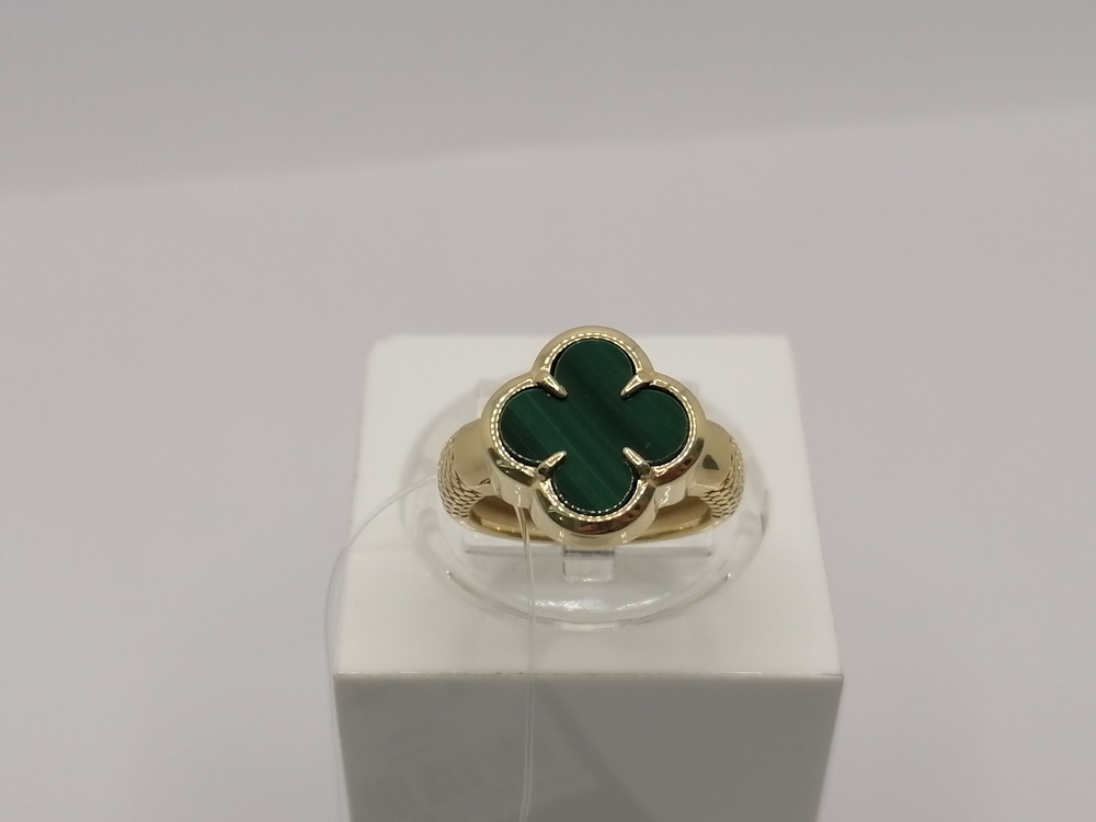 КОЛЬЦО МАЛАХИТ (Au 585)