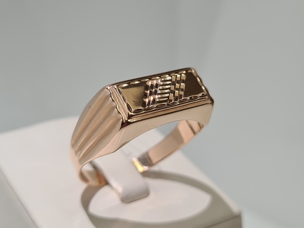 040091 КОЛЬЦО ПЕЧАТКА без камня (Au 585)