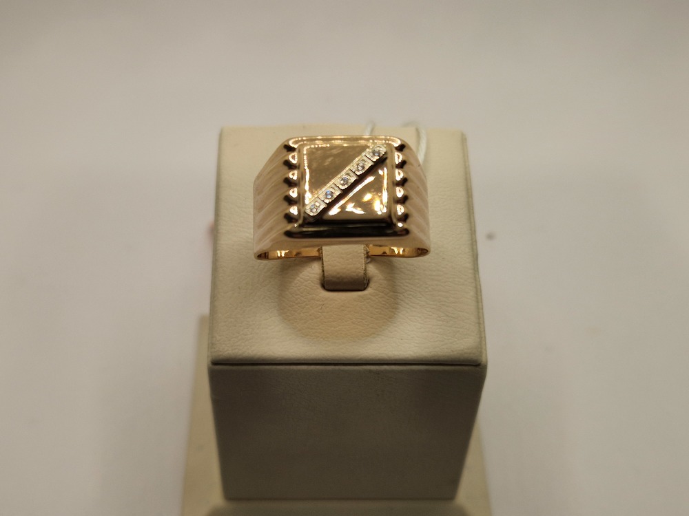 ПЕЧКМИ585 ПЕЧАТКА С КАМНЯМИ (Au 585)