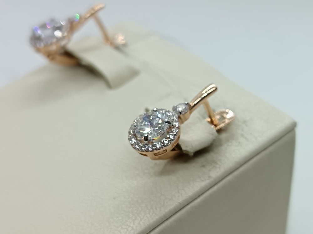 СЕРЬГИ С КАМНЯМИ (Au 585)