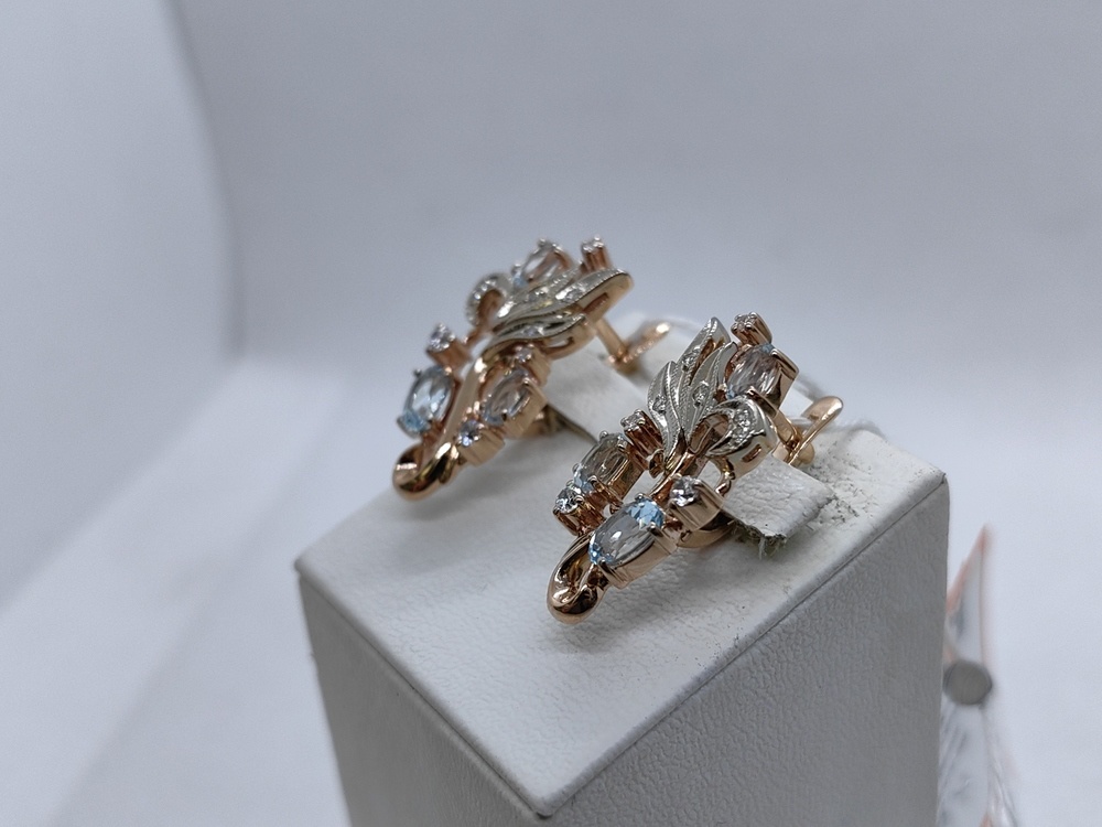 СЕРЬГИ С КАМНЯМИ (Au 585)