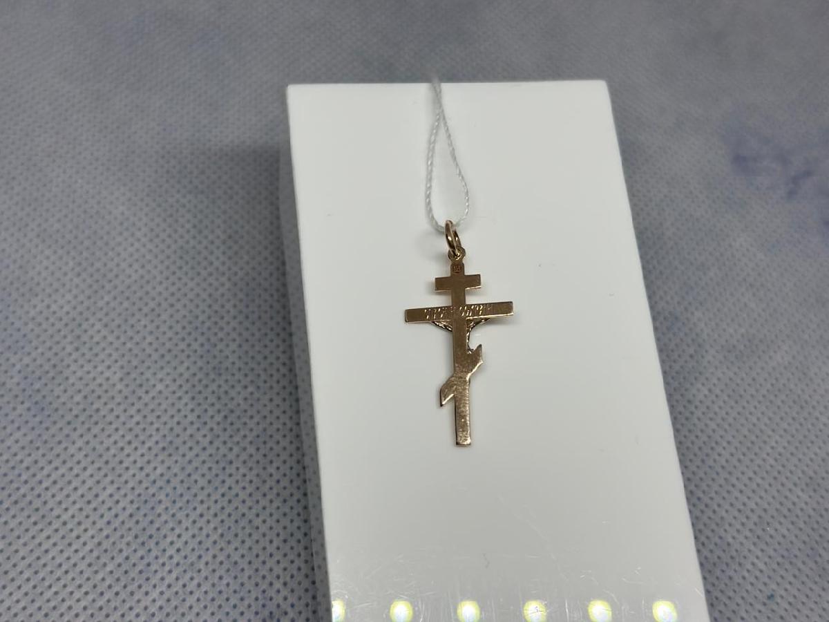 8012р ПОДВЕСКА КРЕСТ (Au 585)