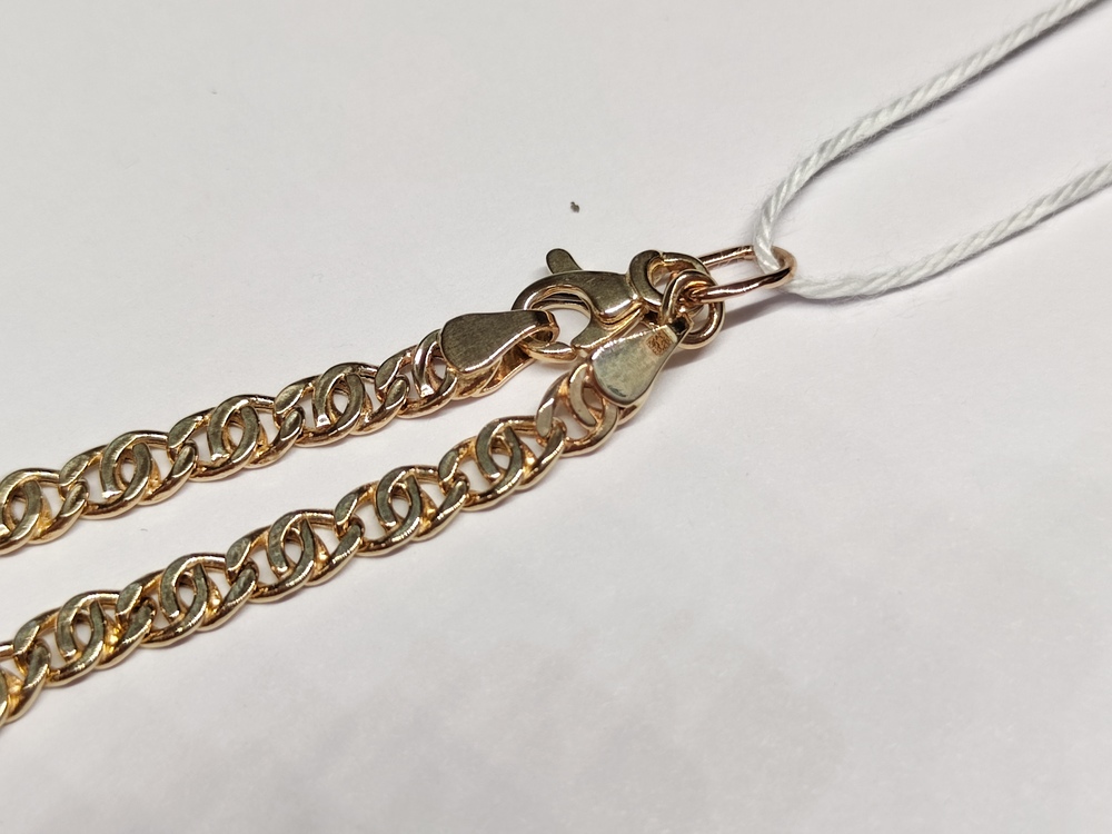 ЦППГ585 ЦЕПЬ ПУСТОТЕЛАЯ Птичий глаз(глаз пантеры) (Au 585)