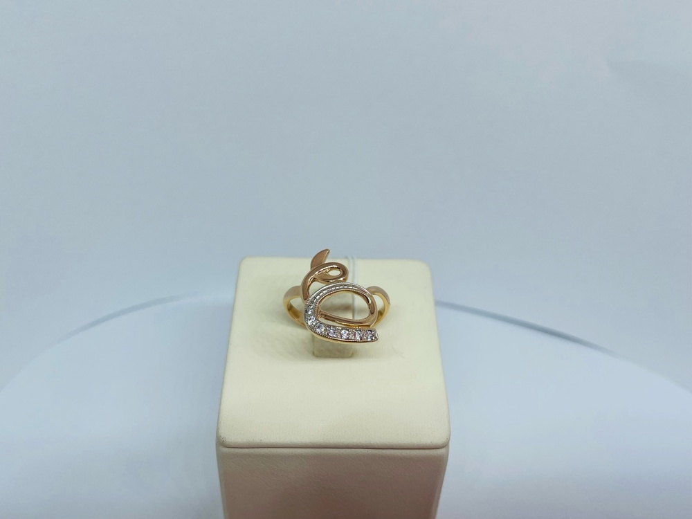 КОЛЬЦО С КАМНЯМИ (Au 585)