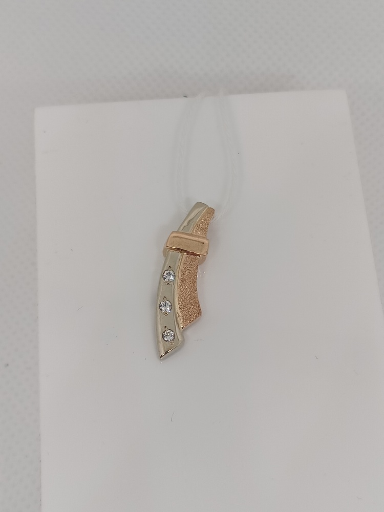 ПОДКМИ585 ПОДВЕСКА С КАМНЯМИ (Au 585)