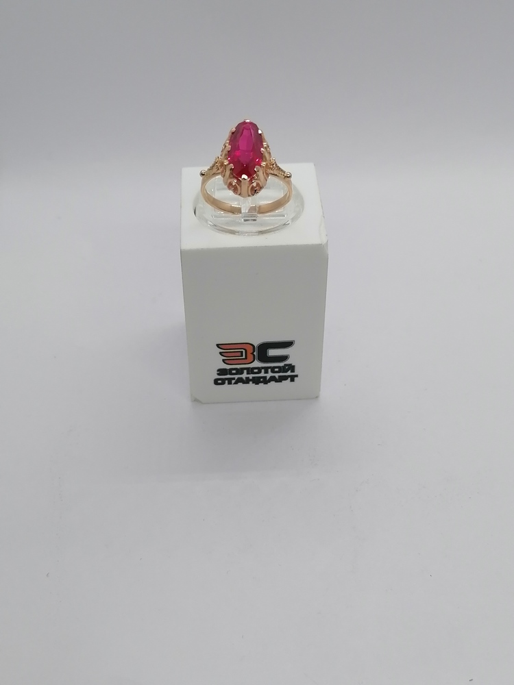 КОЛКМ583 КОЛЬЦО С КАМНЕМ (Au 583)