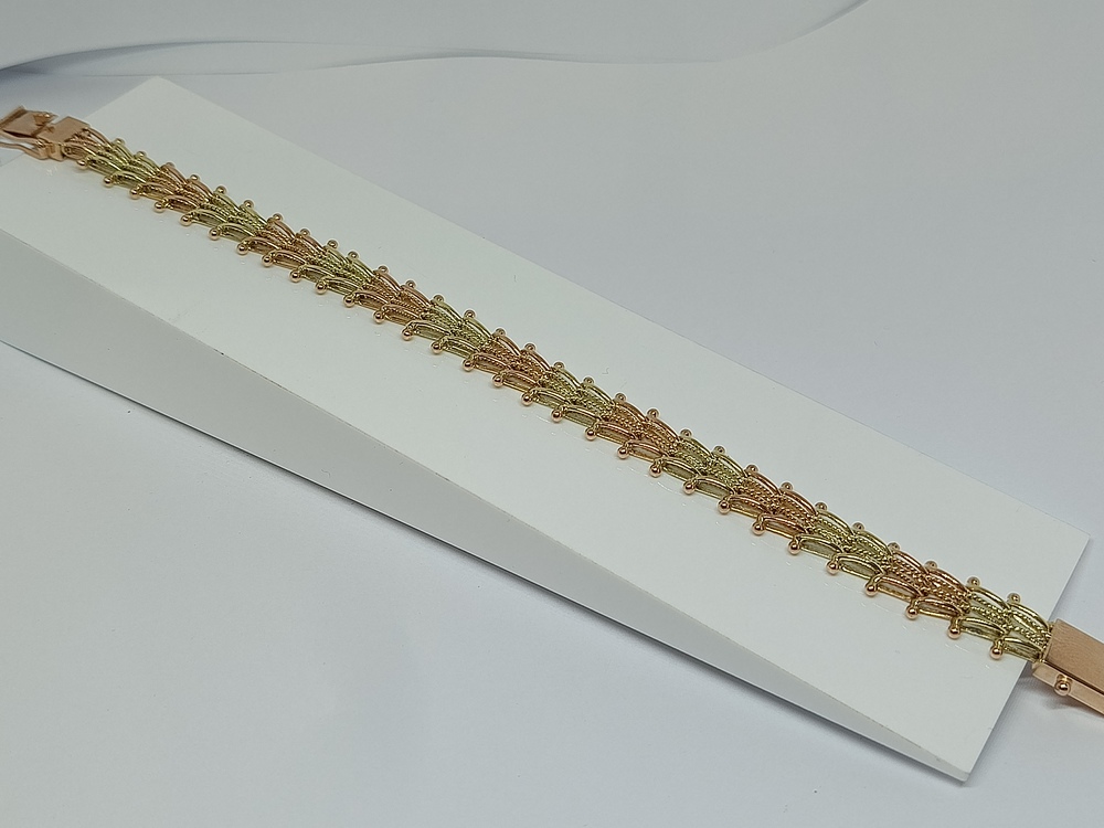 БРАСЛЕТ ПОЛНОВЕСНЫЙ Фантазия Au 585