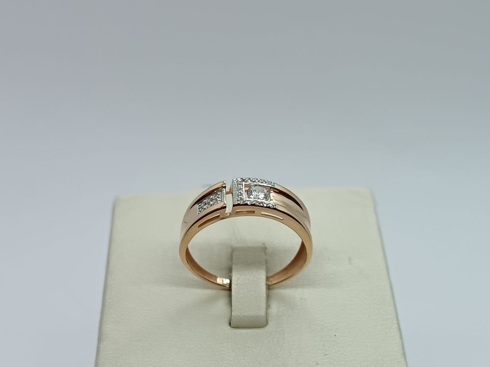 КОЛЬЦО С КАМНЯМИ (Au 585)