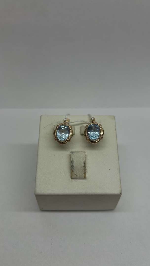 СЕРЬГИ С КАМНЯМИ (Au 585)