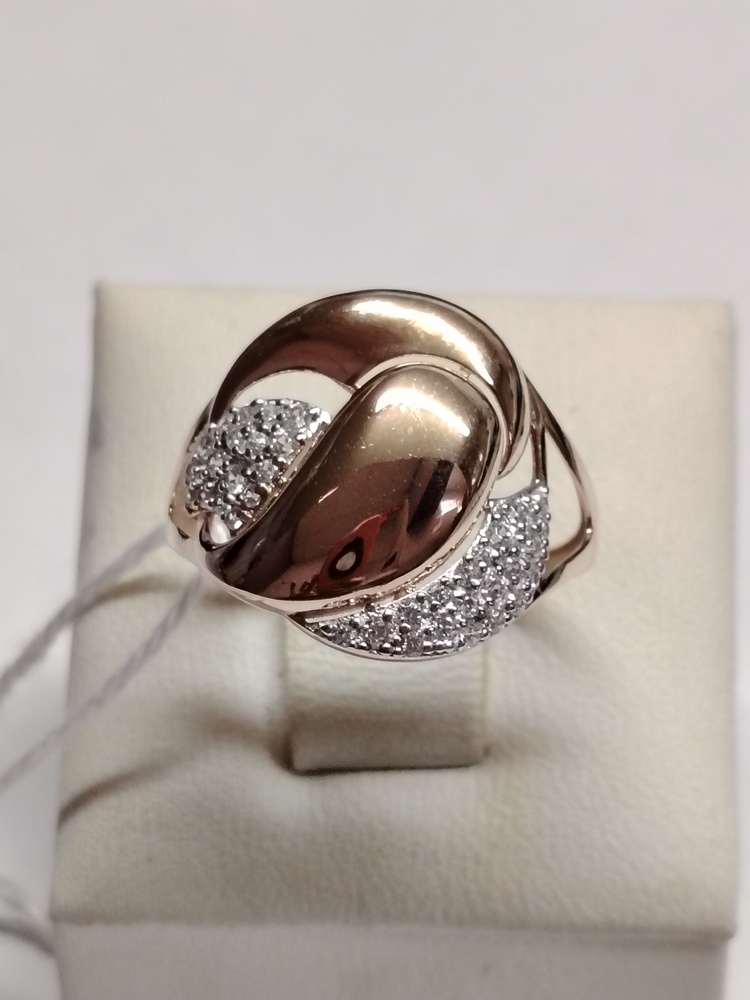 КОЛЬЦО С КАМНЯМИ (Au 585)