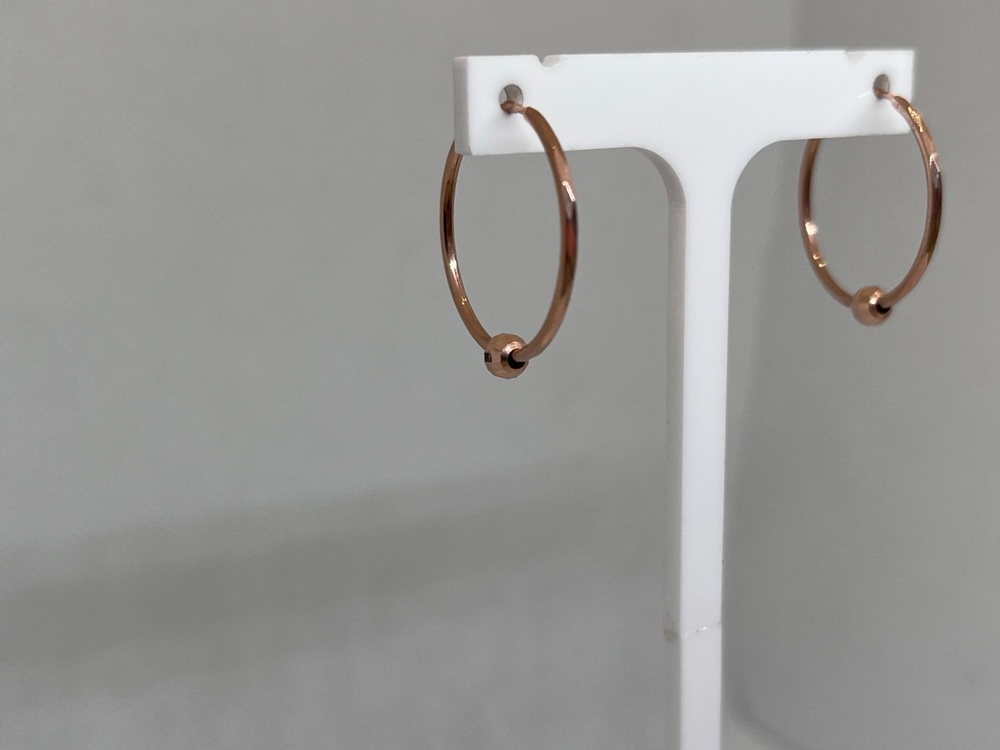 140122 СЕРЬГИ КОНГО без камня (Au 585)