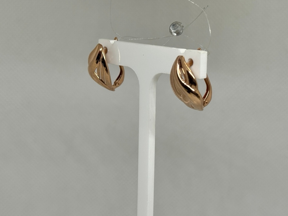 СЕРЬГИ БЕЗ КАМНЯ (Au 585)