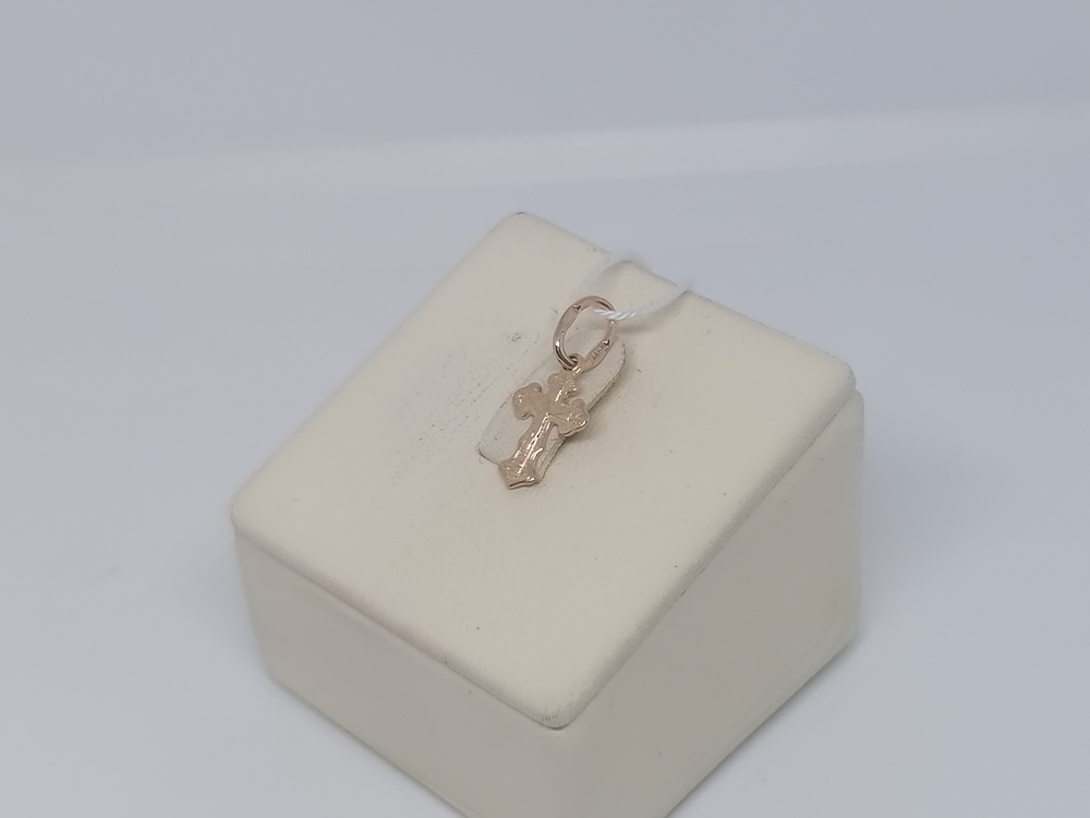 ПОДВЕСКА КРЕСТ БЕЗ КАМНЯ (Au 585)