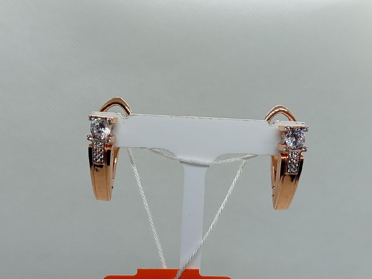 СКМИ585 СЕРЬГИ С КАМНЯМИ (Au 585)