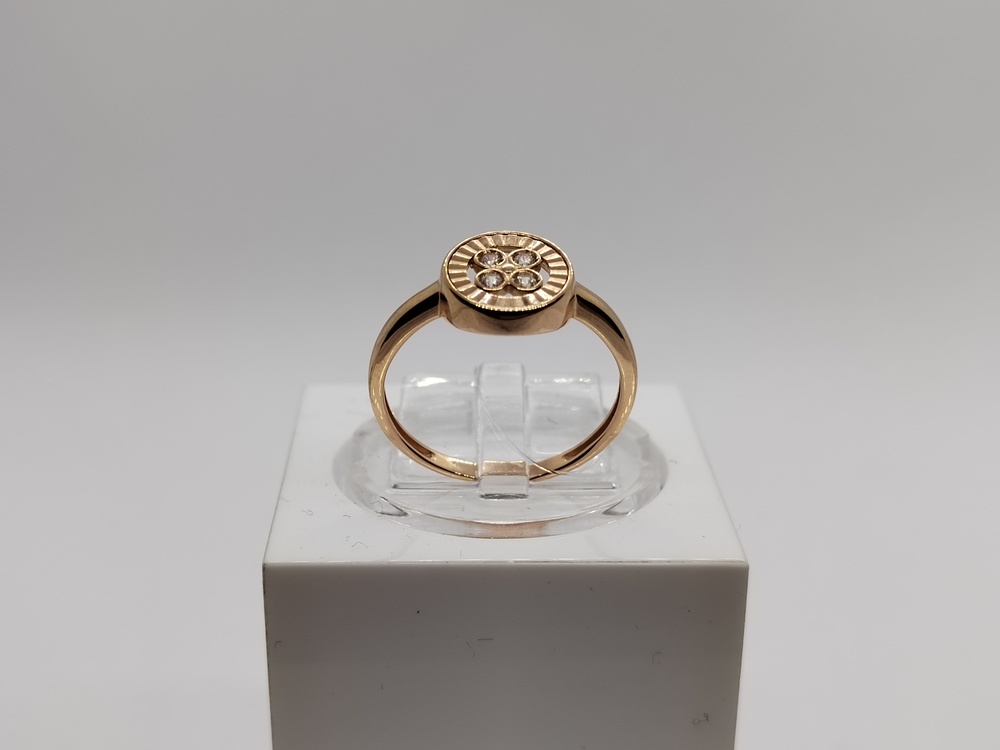 КОЛЬЦО С КАМНЯМИ (Au 585)