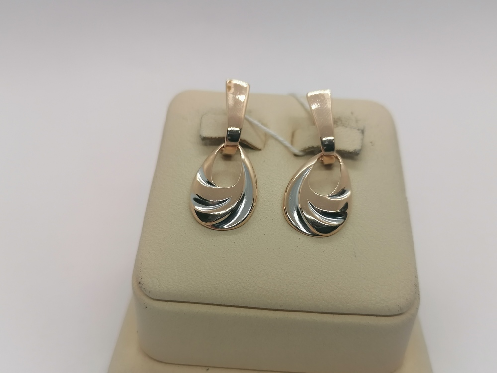 СБКМ585 СЕРЬГИ БЕЗ КАМНЯ (Au 585)