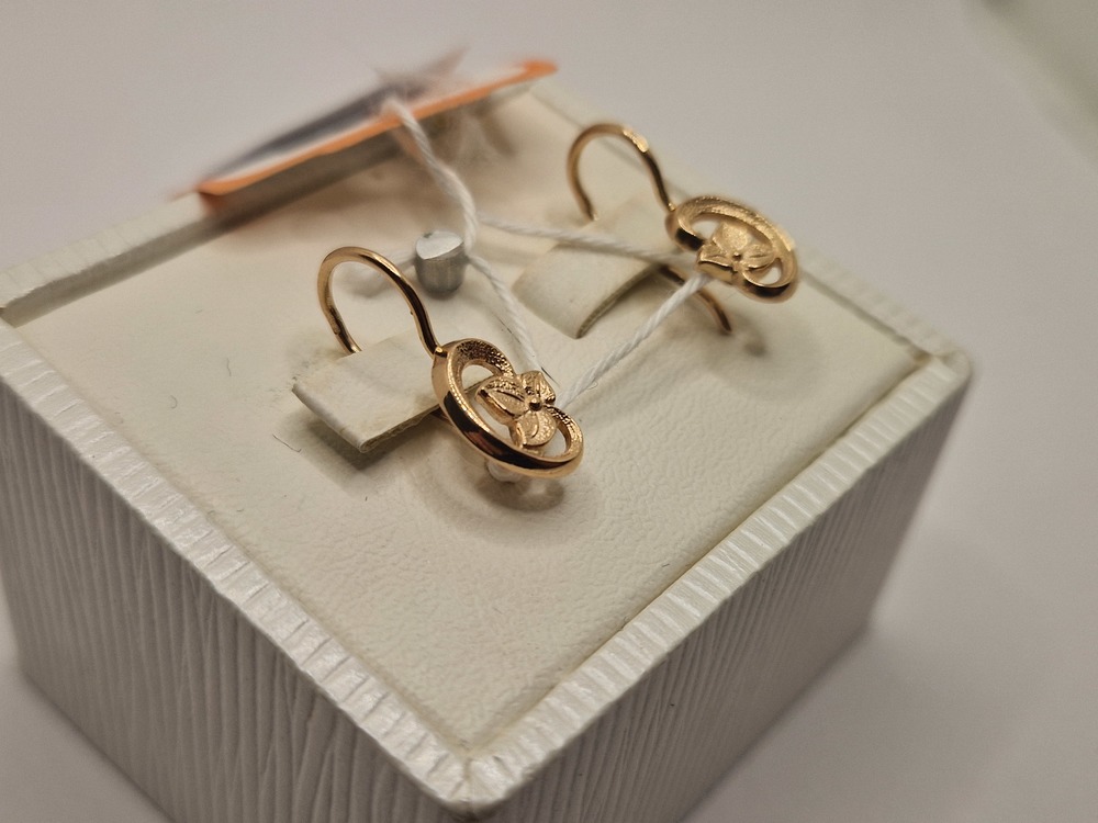 СБКМ585 СЕРЬГИ БЕЗ КАМНЯ (Au 585)