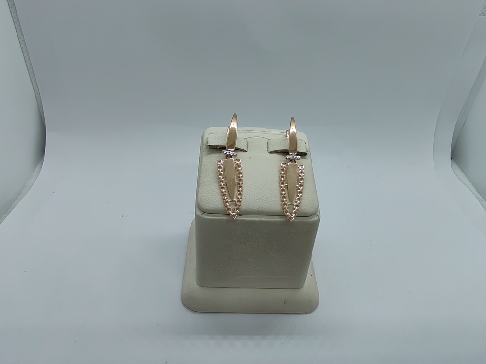 СЕРЬГИ БЕЗ КАМНЯ (Au 585)