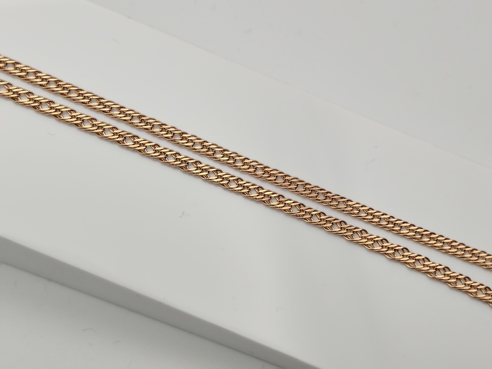 ЦЛР3585 ЦЕПЬ ПОЛНОВЕСНАЯ Ромб тройной (Au 585)