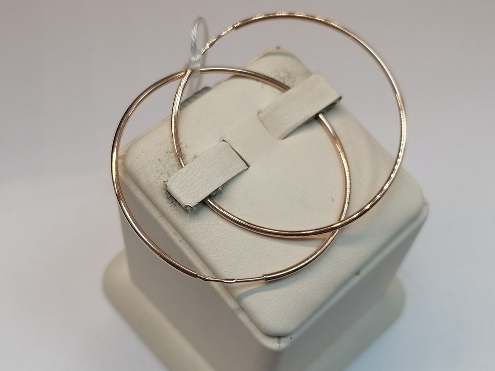 СКОН585 СЕРЬГИ КОНГО (Au 585)