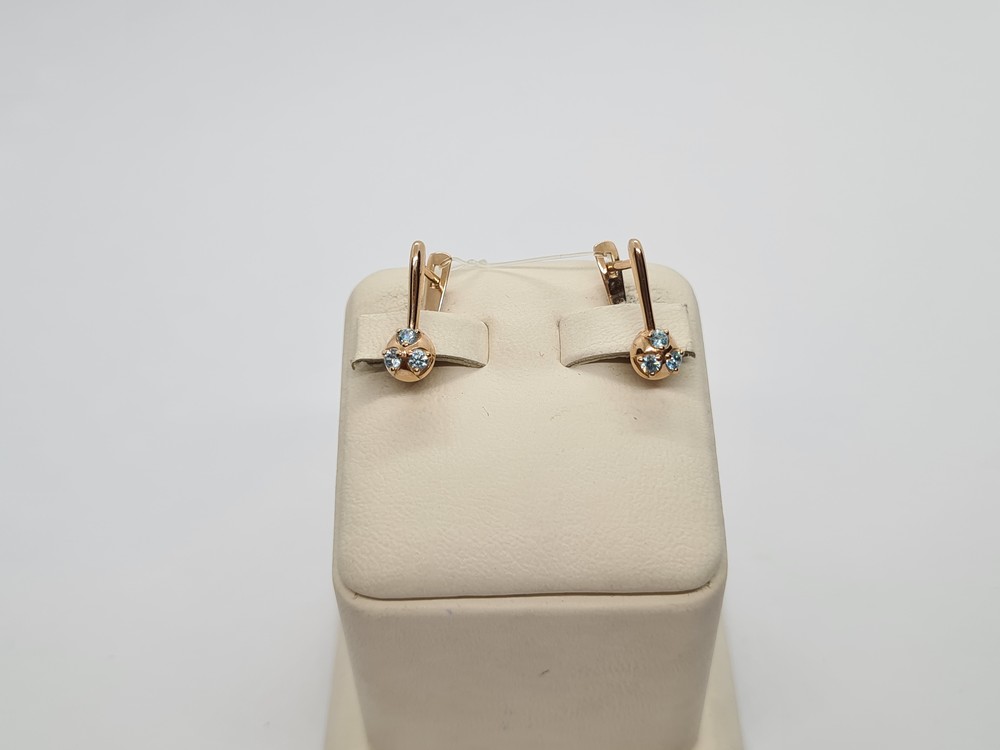 027252-1120 СЕРЬГИ С КАМНЯМИ (Au 585)