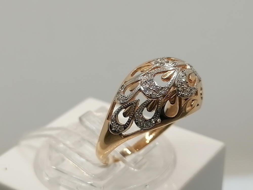 КОЛКМИ585 КОЛЬЦО С КАМНЯМИ (Au 585)