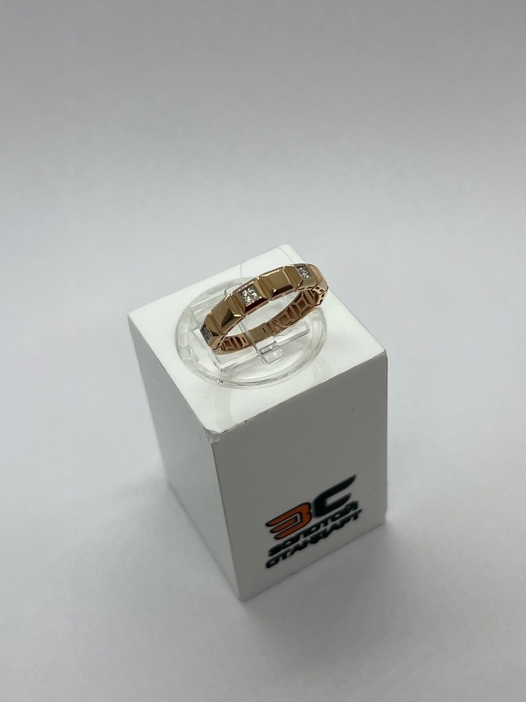 КОЛЬЦО С КАМНЯМИ (Au 585)