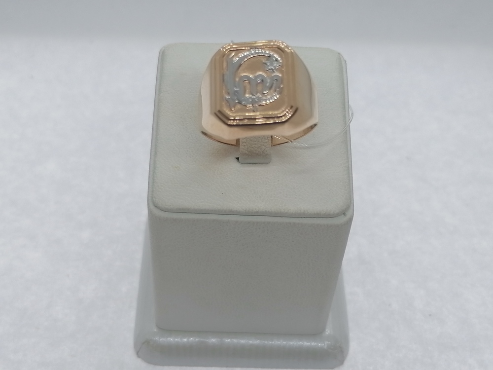 01-5437 КОЛЬЦО ПЕЧАТКА без камня (Au 585)