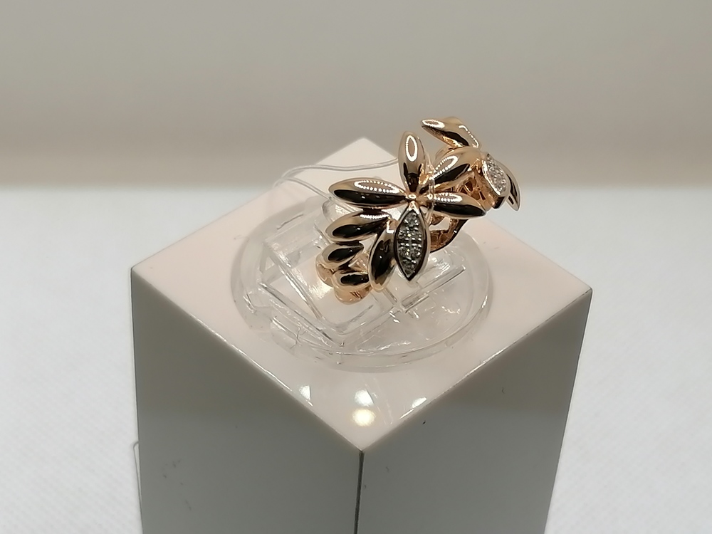 КОЛЬЦО С КАМНЯМИ (Au 585)