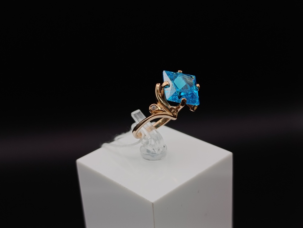 КОЛКМИ585 КОЛЬЦО С КАМНЯМИ (Au 585)