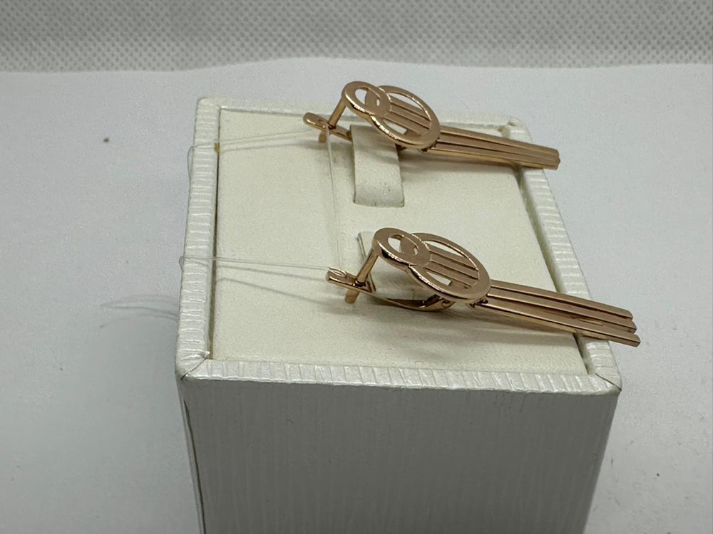 СЕРЬГИ БЕЗ КАМНЯ (Au 585)