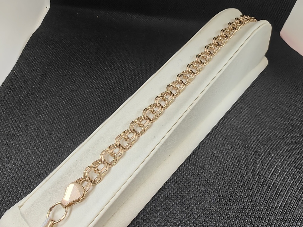 БЛБ585 БРАСЛЕТ ПОЛНОВЕСНЫЙ Бисмарк (Au 585)