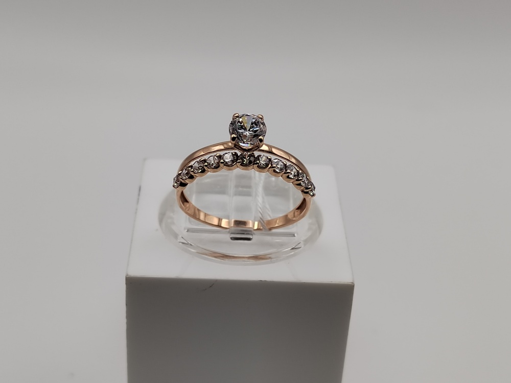 КОЛКМИ585 КОЛЬЦО С КАМНЯМИ (Au 585)