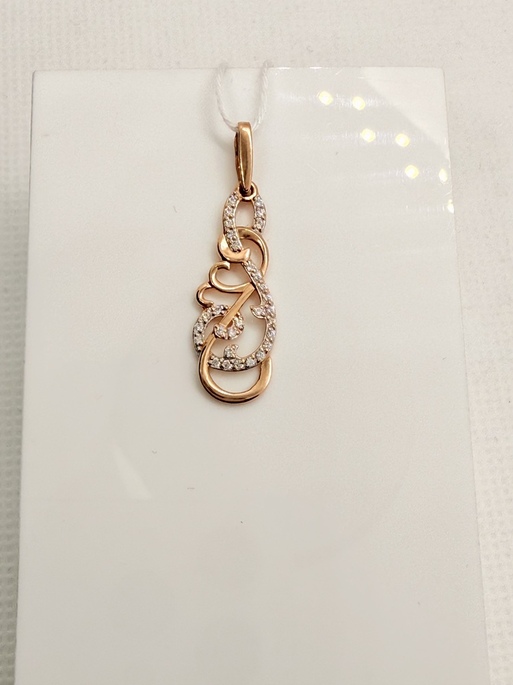 ПОДКМИ585 ПОДВЕСКА С КАМНЯМИ (Au 585)