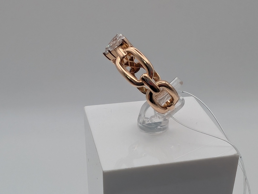 КОЛЬЦО С КАМНЯМИ (Au 585)