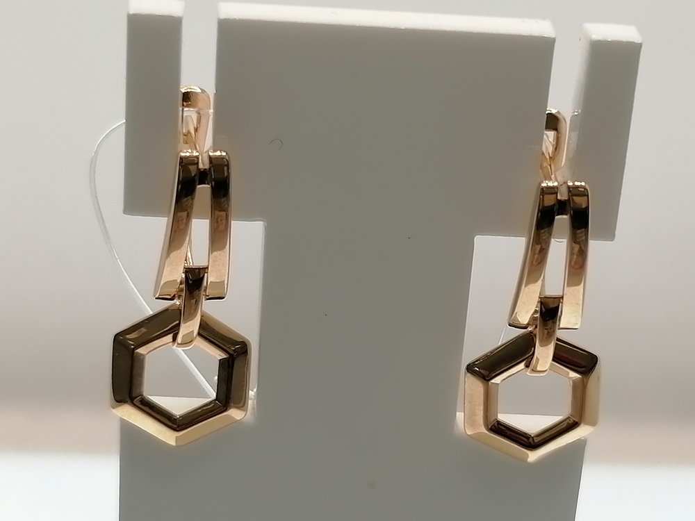 СЕРЬГИ БЕЗ КАМНЯ (Au 585)